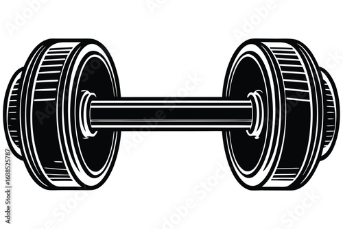 dumbbell vector icon