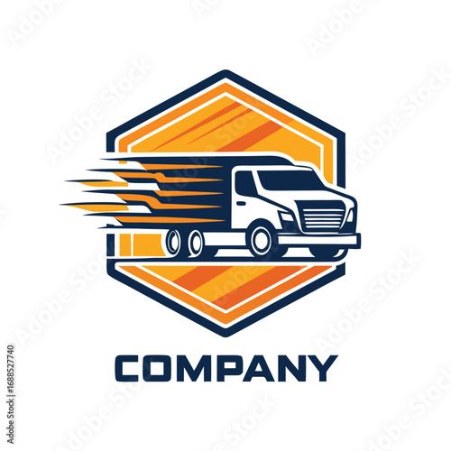 Truck logo design  vector 