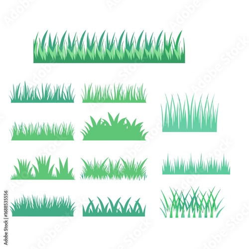 set of grass