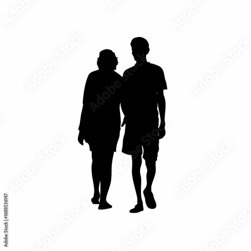 Silhouette of healthcare professional assisting patient post dialysis
