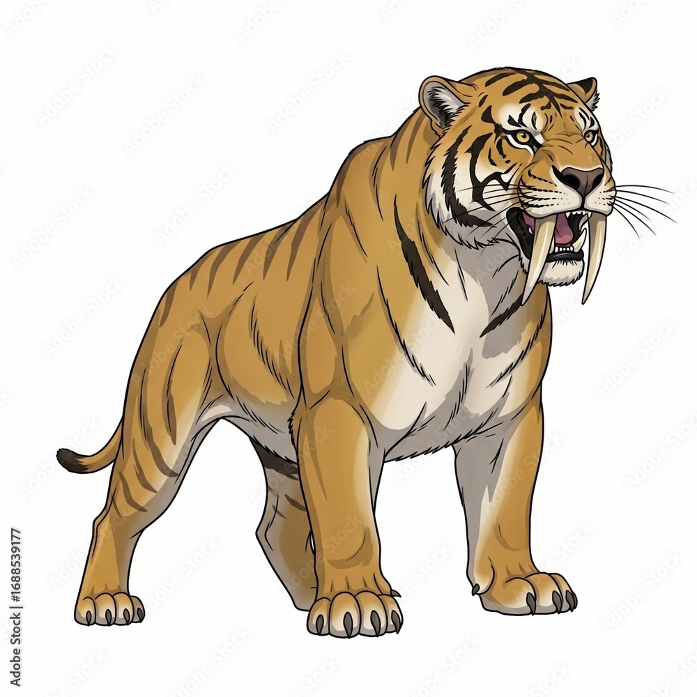 Obraz premium Saber-Toothed Tiger