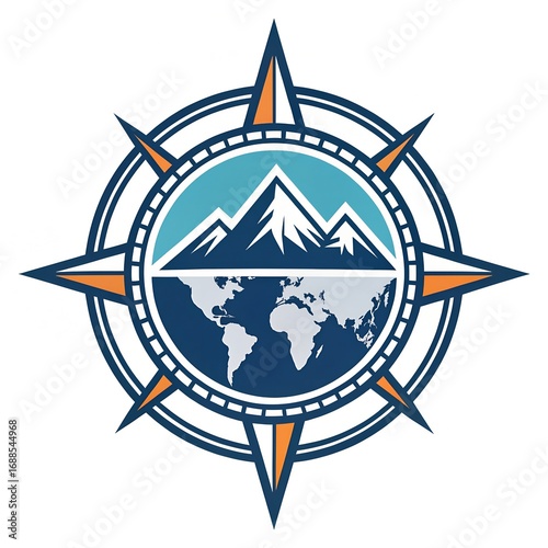 illustration of a compass