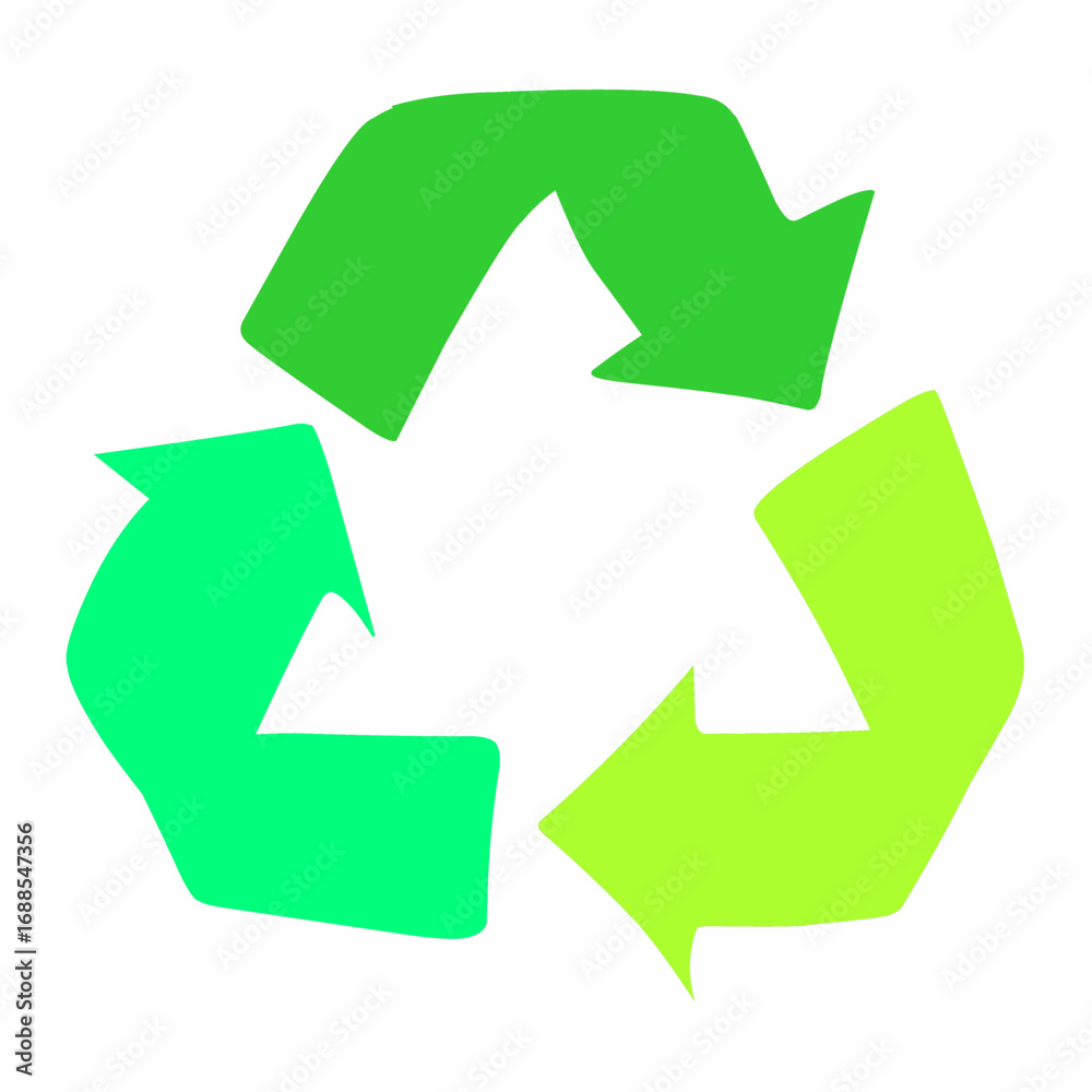 Fototapeta premium Modern Gradients Recycle Symbol Design Shape Concept Sign Graphic Element
