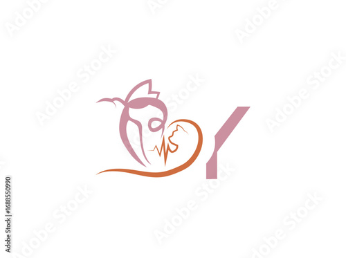 ector logo design for veterinary care and pet shop featuring a stylized cat and dog with a medical heartbeat line. Symbol of animal health, veterinary clinic, pet hospital, and pet care services. y