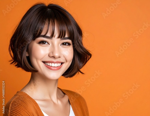 Happy woman with short hair (1)