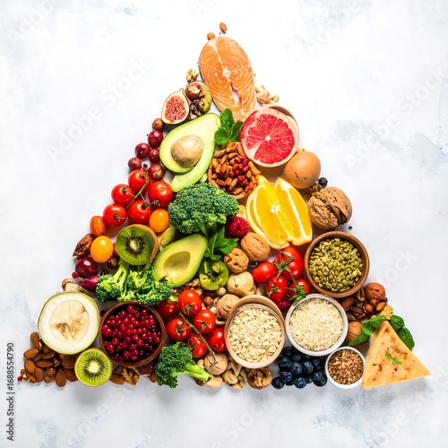Healthy food pyramid