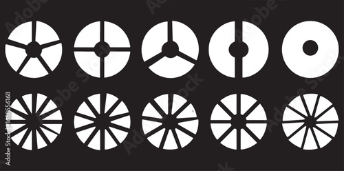 Vintage abstract wheel pattern of a metal car gear illustration