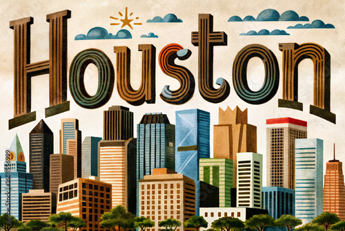 Houston Texas city, modern skyline, cultural hub, historic landmarks, famous southern destination