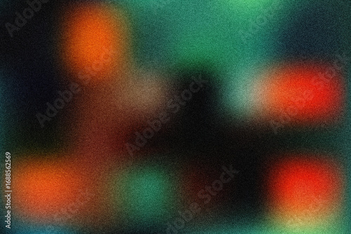 Abstract Dark Teal and Orange Gradient Texture Background