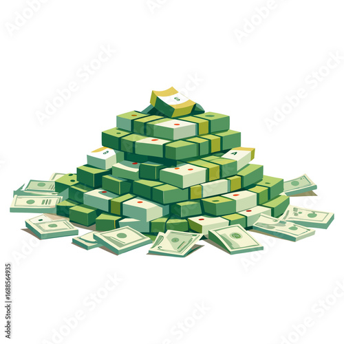 stacks of money