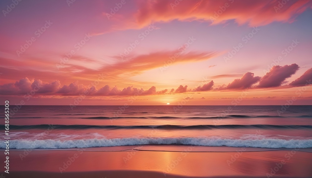 Obraz premium Sunset over the ocean
