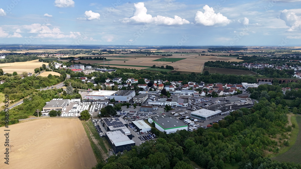 Obraz premium Gewerbegebiet Bad Nauheim