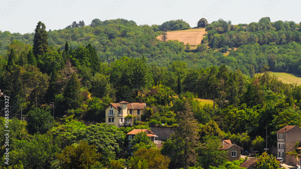 Obraz premium Village de Laguépie, dans le Tarn-et-Garonne