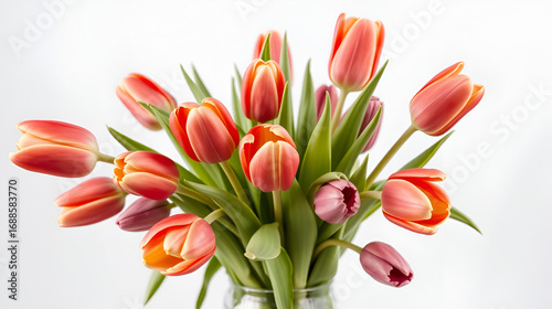 tulips in a vase
