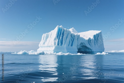 Wallpaper Mural A stunning and majestic iceberg is beautifully contrasted against a clear blue sky and tranquil azure waters Torontodigital.ca