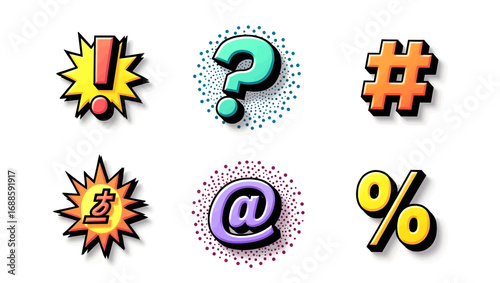 comic pop art 6 - icon sheet