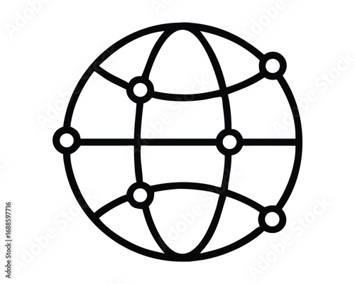 Atom icon isolated on white background vector illustration