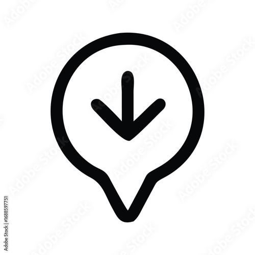 Vector illustration of a hand icon with a yes and no checkmark and cross symbol for web design and downloads