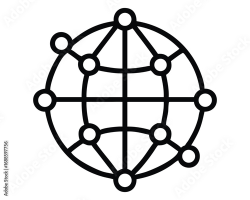 Atom structure sphere on white background social networking technology abstract 3D molecule business