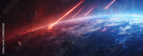 Asteroid impact on Earth