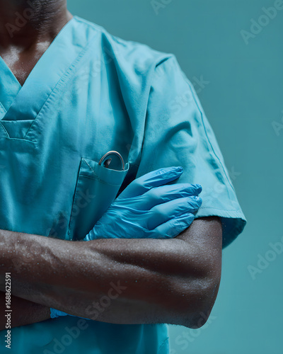 Doctor in Operation Theater | Surgeon Front Pose Vector | Medical Staff in OR Illustration | Surgery Room Scene Graphics | Healthcare Professional Clip art | Hospital Operation Flat Art