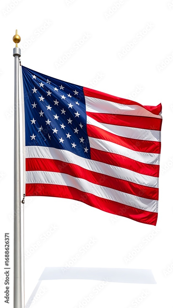 Obraz premium American flag waving