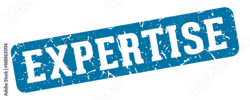 expertise rectangular sign. expertise stamp