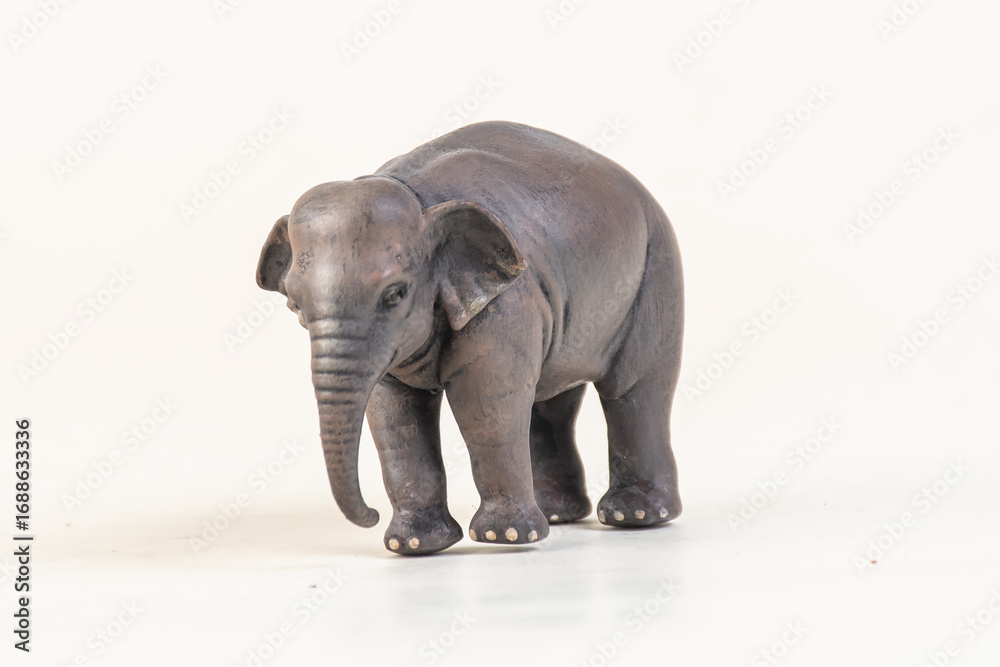 Naklejka premium asian elephant on isolated background