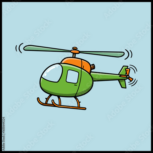 helicopter vector illustration