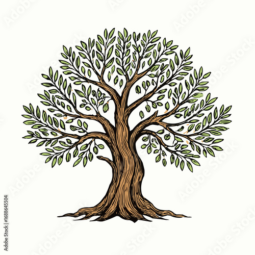 Olive Tree Botanical Illustration