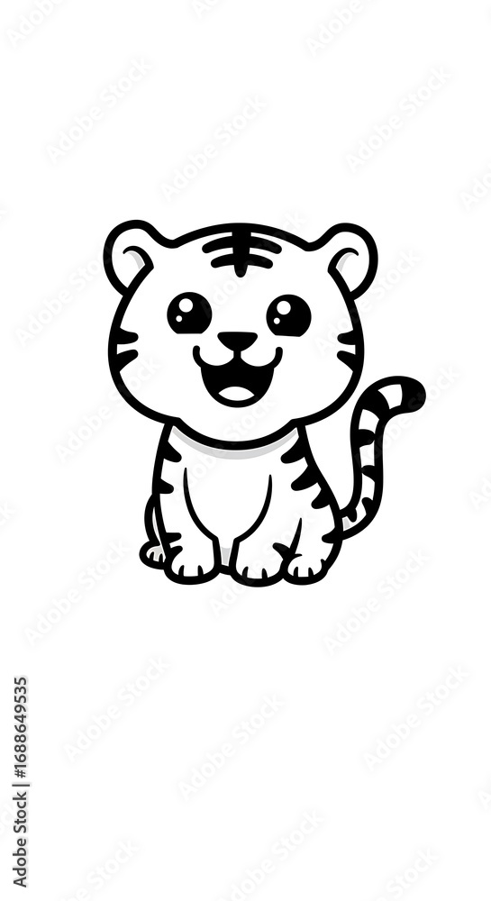 Naklejka premium Striped Joy