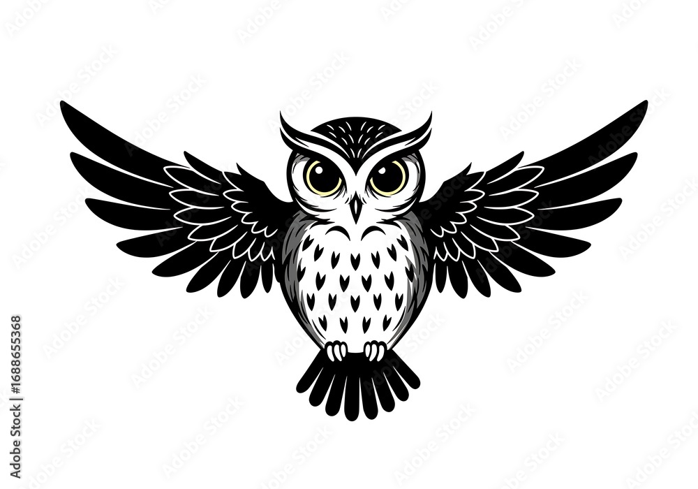 Obraz premium Wings of Midnight Wisdom
