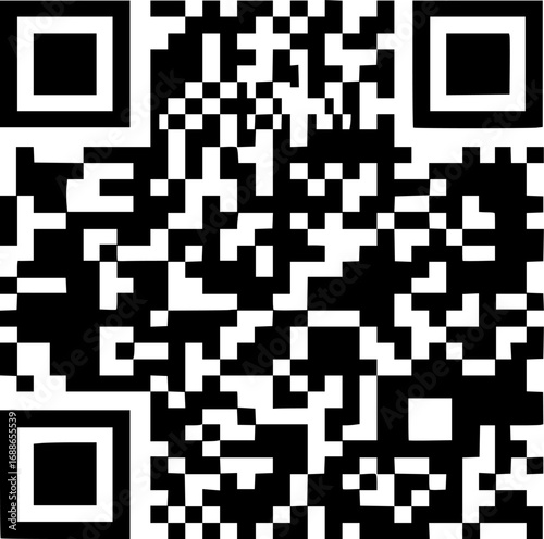 qr code square icon vector illustration