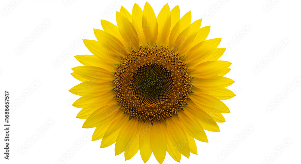Obraz premium sunflower isolated on white background