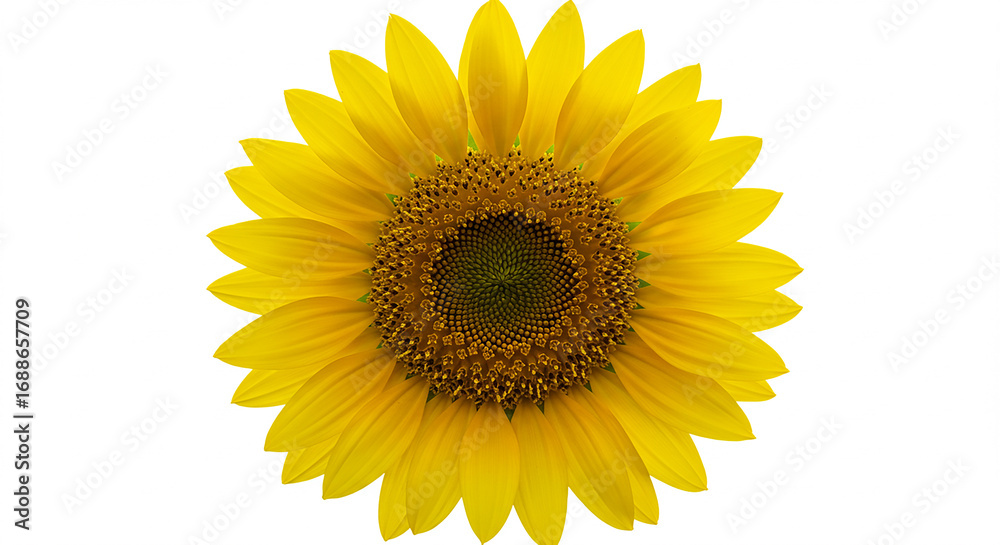 Fototapeta premium sunflower isolated on white background