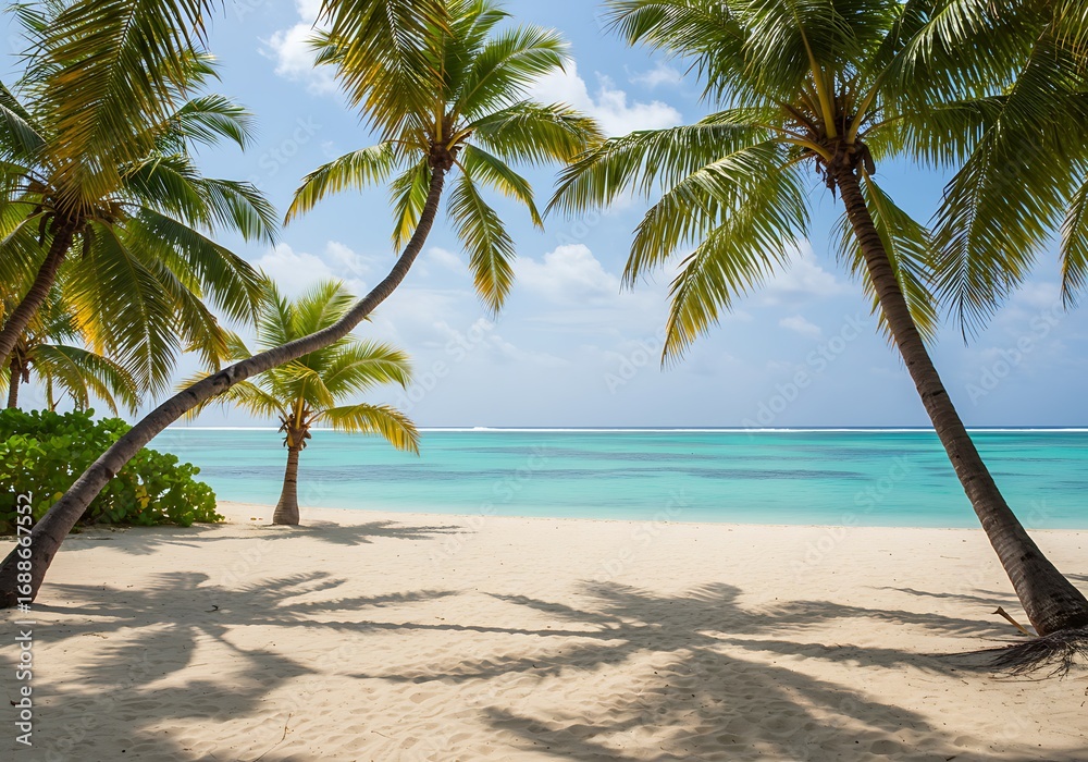 Obraz premium Emerald Shores, Whispering Palms