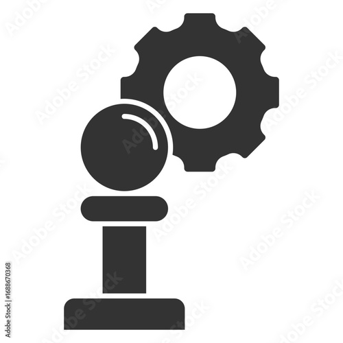 Strategy Glyph Icon Element For Design