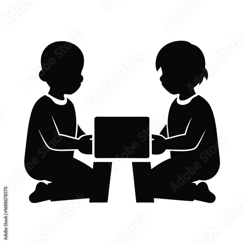 Children Playing Video Games Together