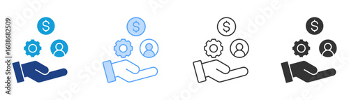 Resource Icon Set Multiple Style Collection