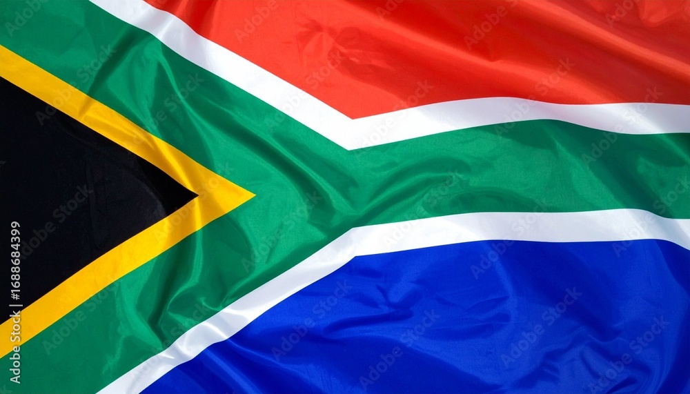 Obraz premium waving flag of south africa