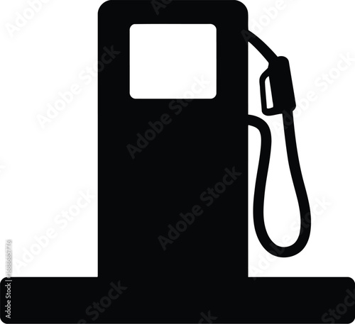 Modern gas pump icon simple clean fueling station service symbol vector
