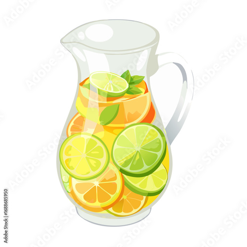 glass of lemonade with lemon