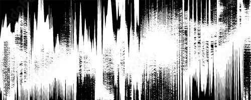 Dynamic black and white abstract grunge line art backdrop design