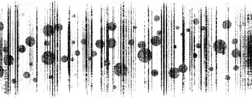 Black and white abstract grunge line art seamless pattern for artistic design
