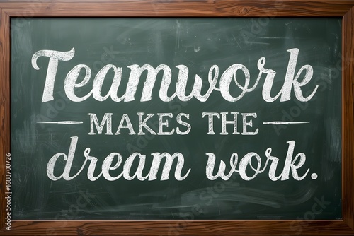 Teamwork makes the dream work on blackboard