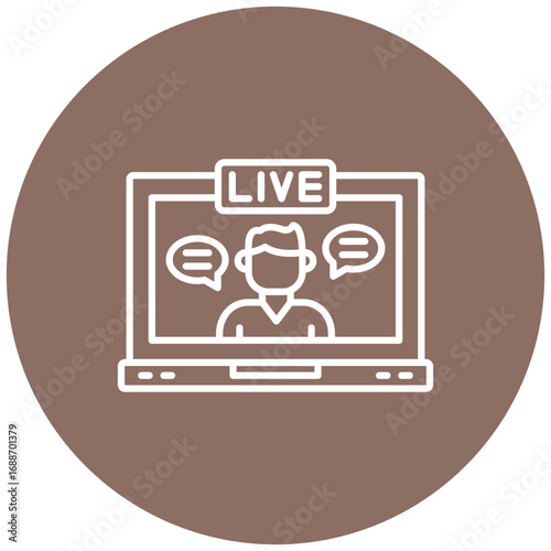 Live streaming Icon
