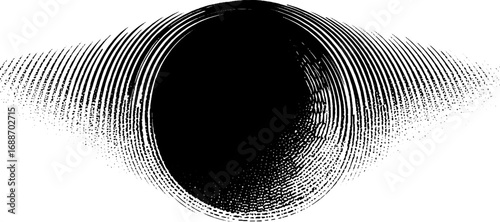Abstract black and white line art design for modern decor or graphic projects