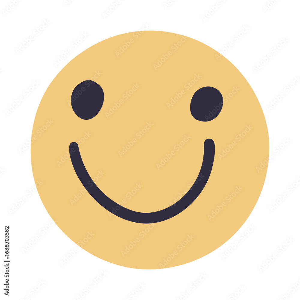 Fototapeta premium Vector illustration of a smile emoji