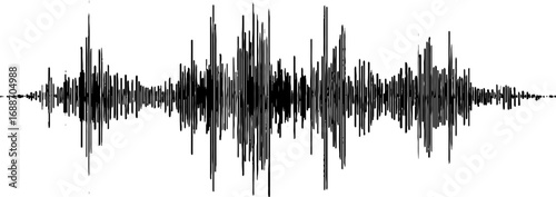 Abstract black and white sound wave pattern for modern design projects