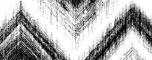 Op art black and white grunge line texture for abstract design